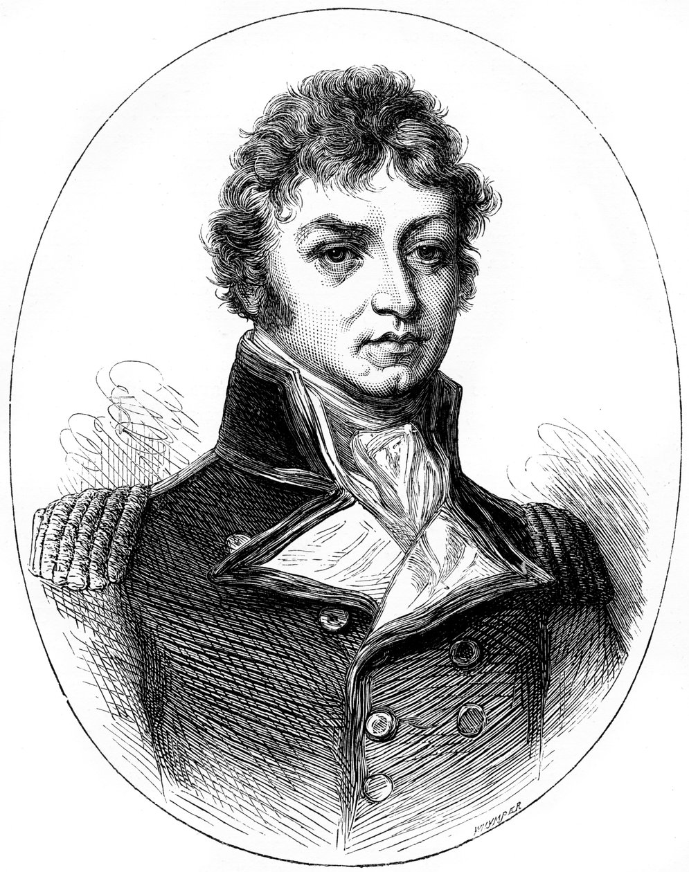 Sir Philip Broke, brittiläinen merivoimien upseeri, 1815 c1880. tekijältä Whymper