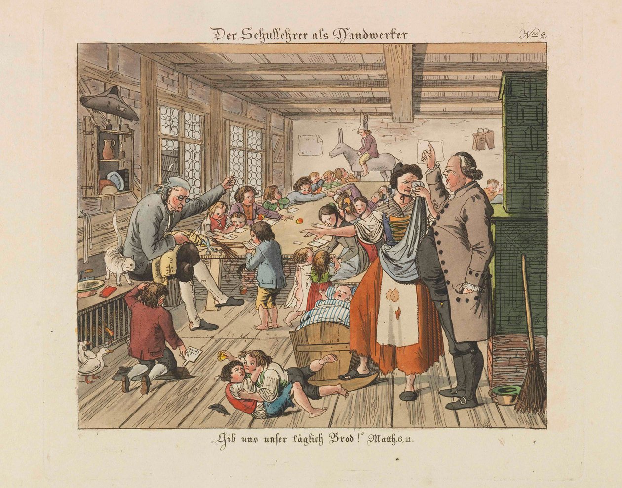 Opettaja käsityöläisenä, 1825. tekijältä Wiessner