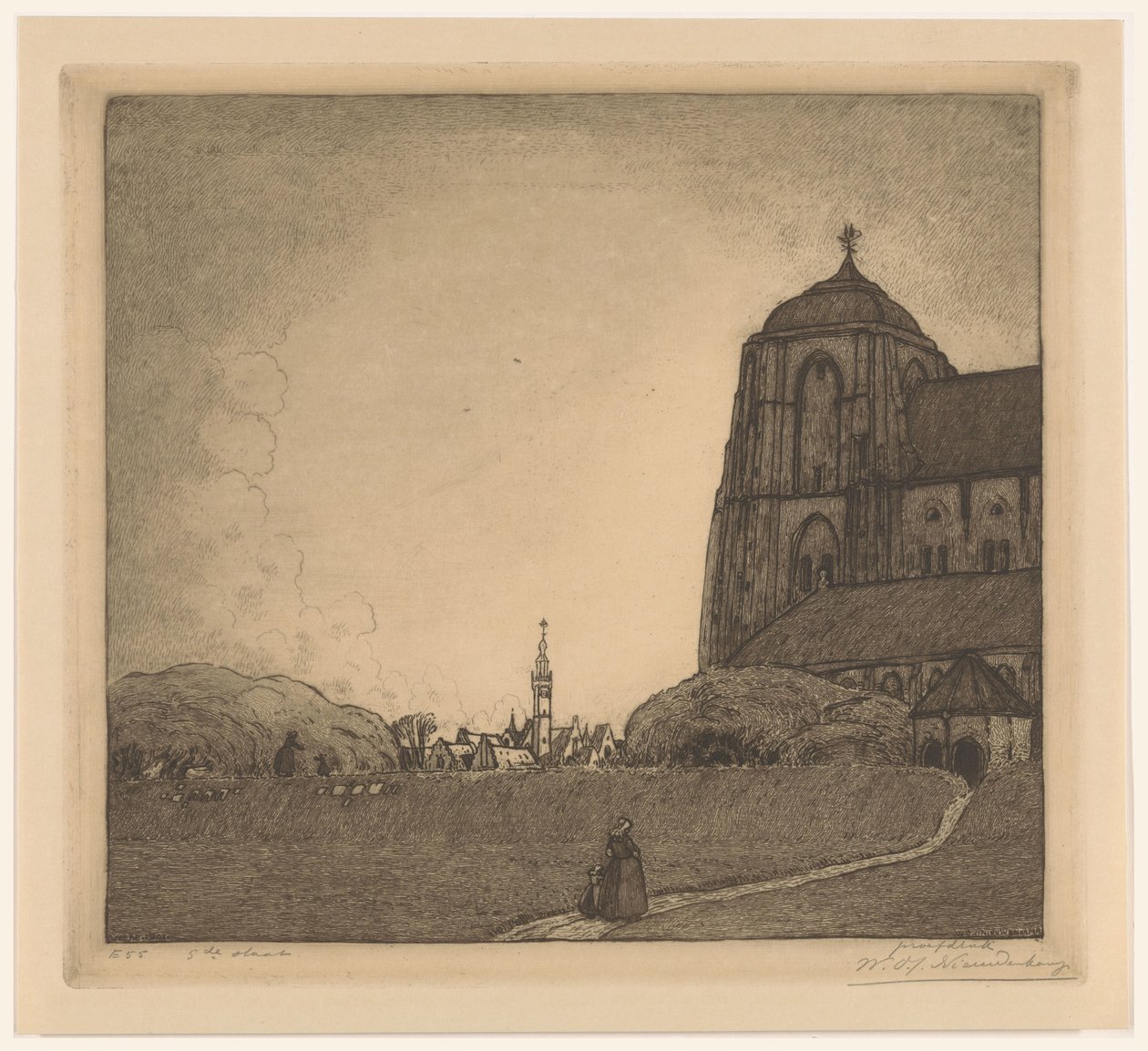 Näkymä Veeresta (alkuperäinen nimi) tekijältä Wijnand Otto Jan Nieuwenkamp (signed by artist)