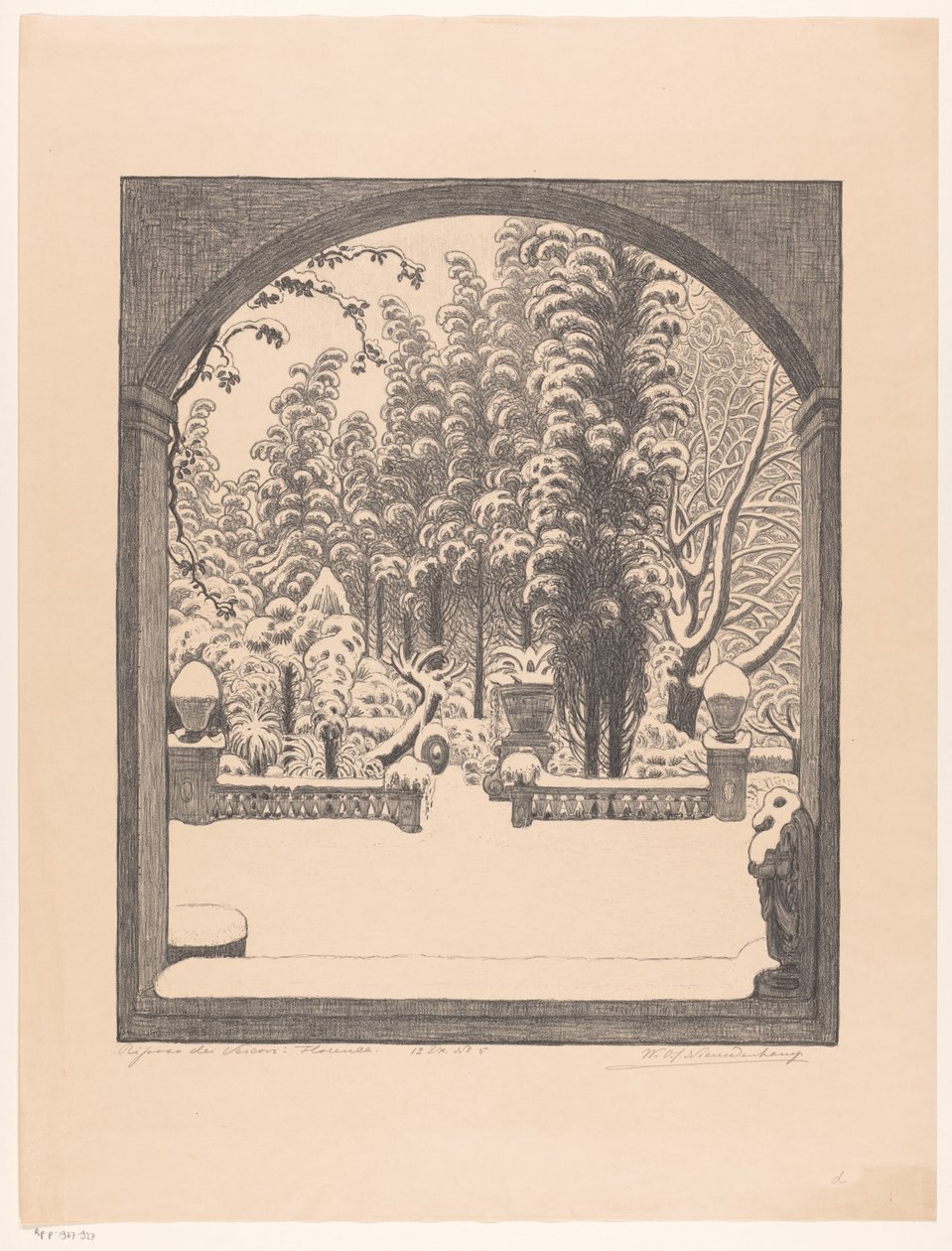 Muut piispat: Firenze (alkuperäinen nimike esineessä) tekijältä Wijnand Otto Jan Nieuwenkamp (signed by artist)