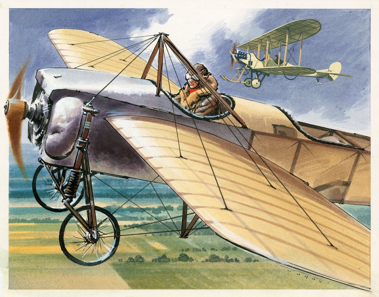 Bleriot XI Monoplane tekijältä Wilf (20th century) Hardy