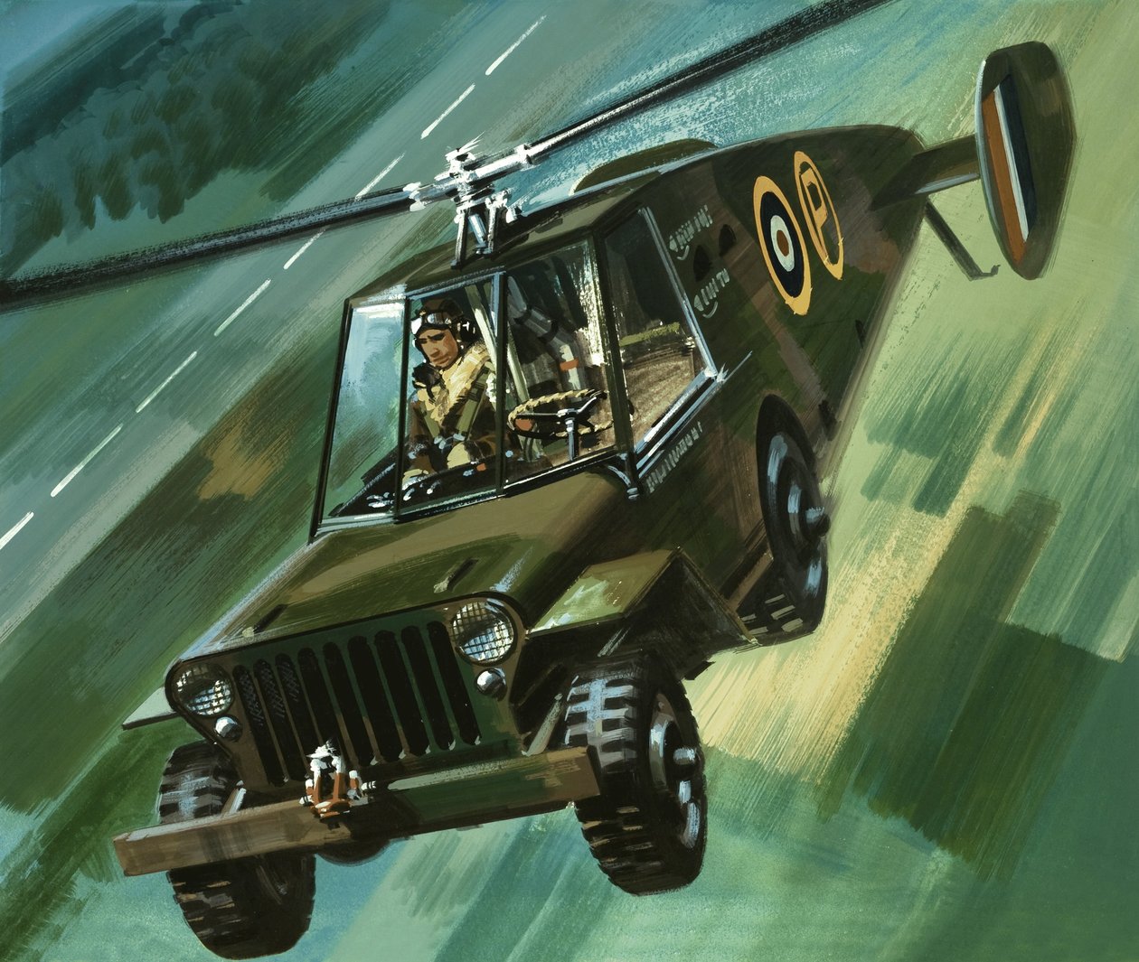 Into the Blue: Flying Jeep tekijältä Wilf (20th century) Hardy