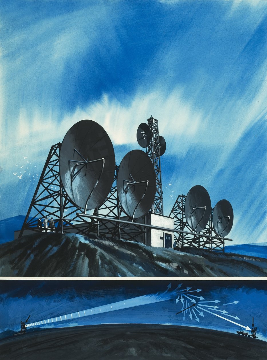 Tiedetutkimus: Radioyhteydet ympäri maailmaa tekijältä Wilf (20th century) Hardy