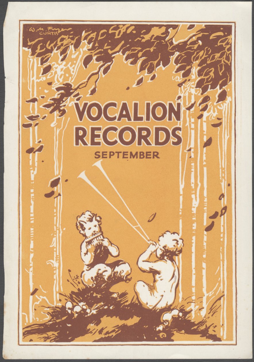 Vocalion Records Bulletin, 1920 en finès tekijältä Wilfred Fryer, Curtis Advertising Agency