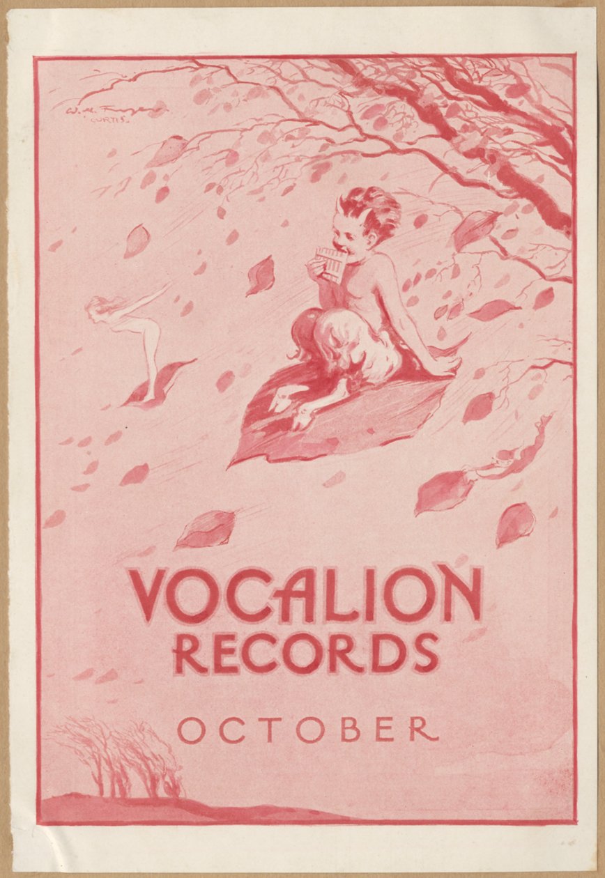 Vocalion Records Bulletin, 1920-luku tekijältä Wilfred Fryer, Curtis Advertising Agency