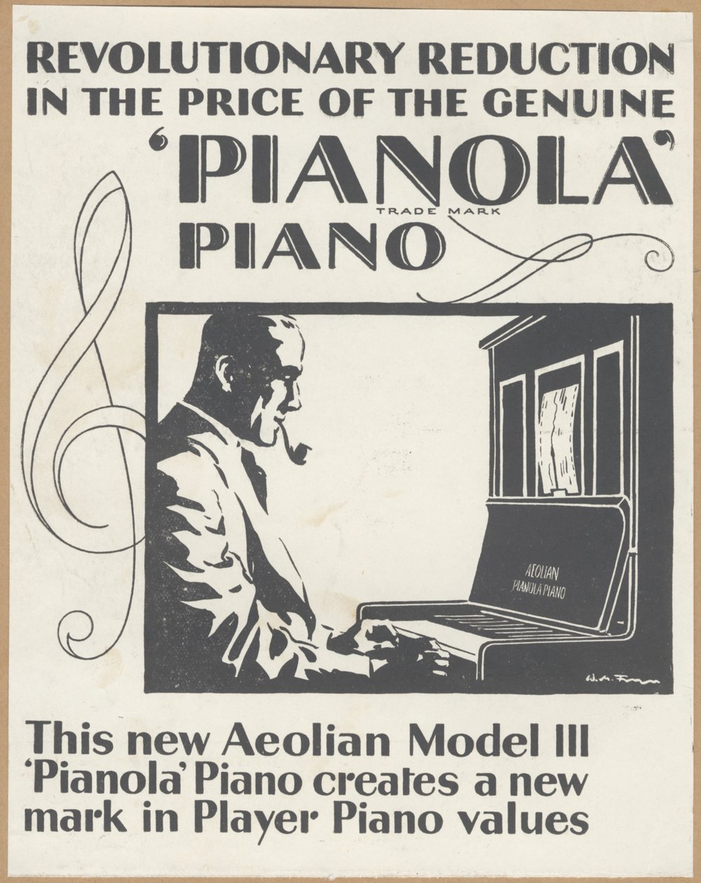 Aeolian Company Pianolas, 1920-luku tekijältä Wilfred Fryer