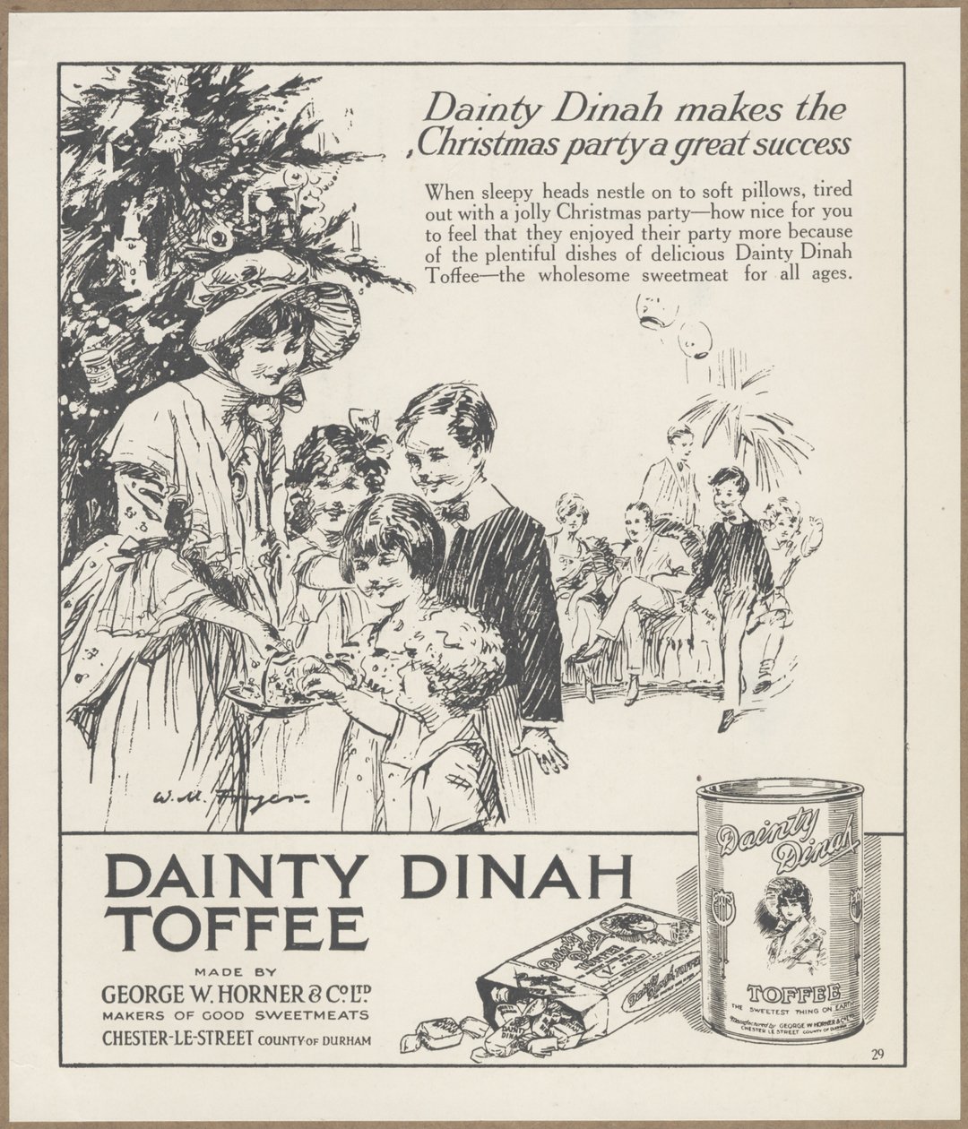Tyylikäs Dinah Toffee, noin 1920-luku tekijältä Wilfred Fryer