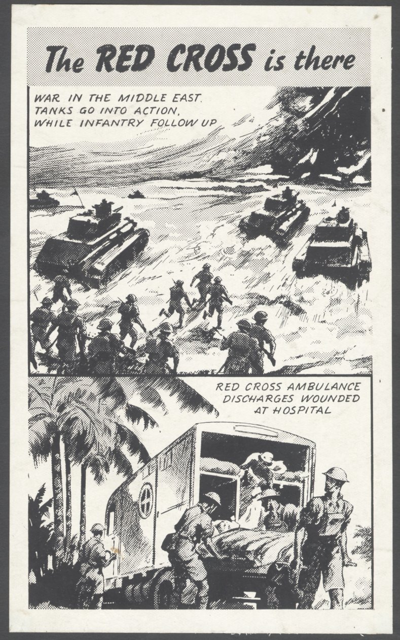 Punaisen Ristin sodanaikainen mainos, 1940-luku tekijältä Wilfred Fryer