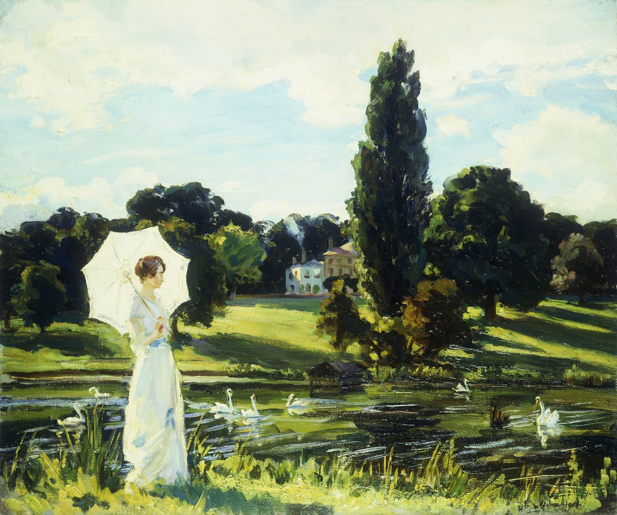 Lynne Fontanne Thamesin varrella tekijältä Wilfred Gabriel de Glehn
