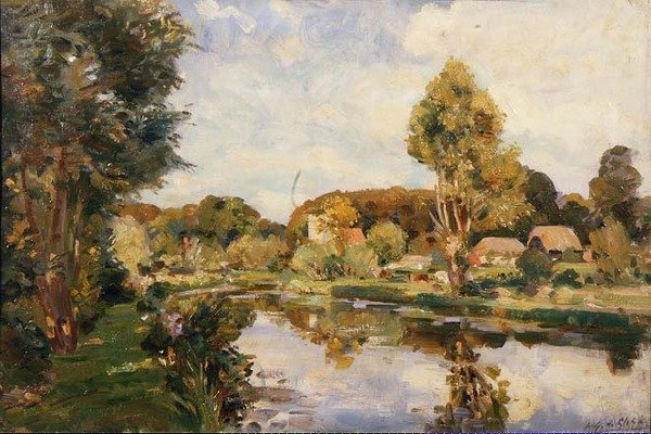 Avon lähellä Great Dunfordia tekijältä Wilfred Gabriel de Glehn