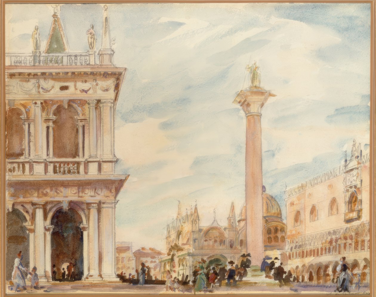Piazzetta, Venetsia tekijältä Wilfrid de Glehn