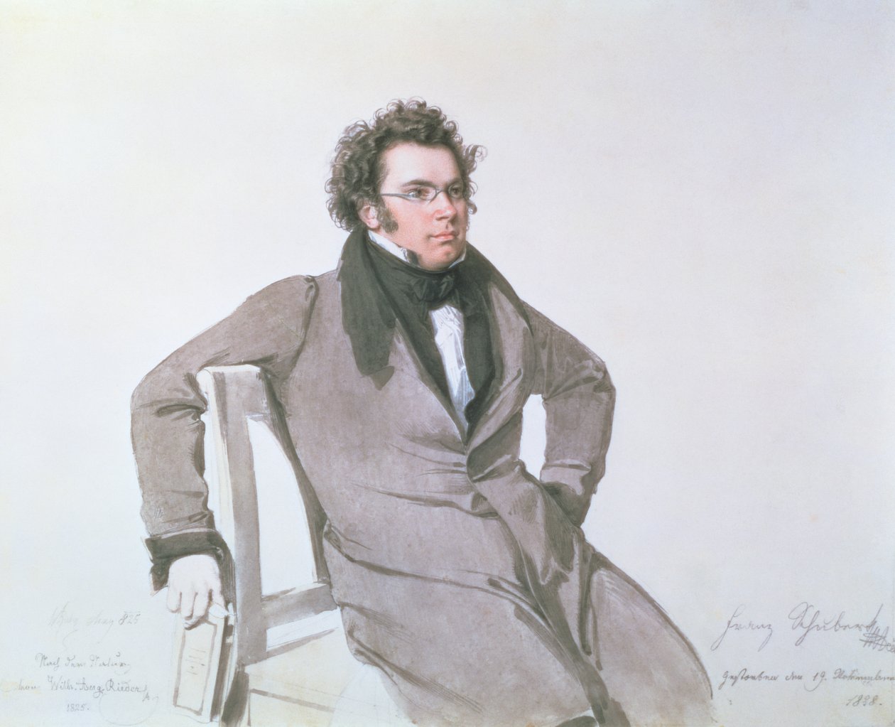 Franz Schubert (1797-1828), 1825 tekijältä Wilhelm August Rieder