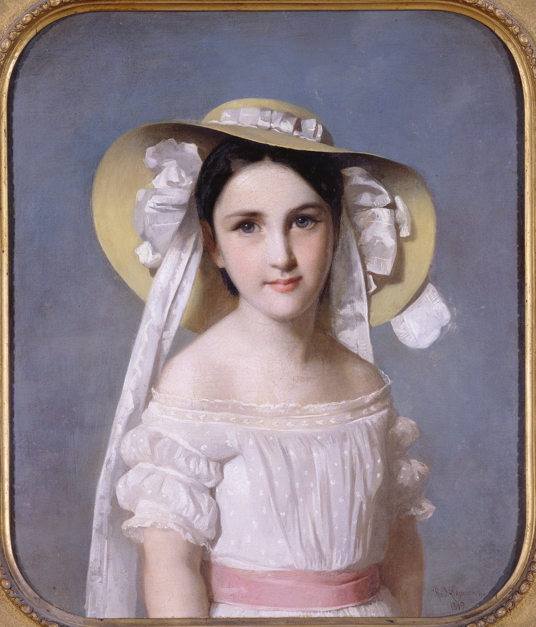 Muotokuva neiti Emily Leosta, 1849 tekijältä Wilhelm Auguste Rudolf Lehmann
