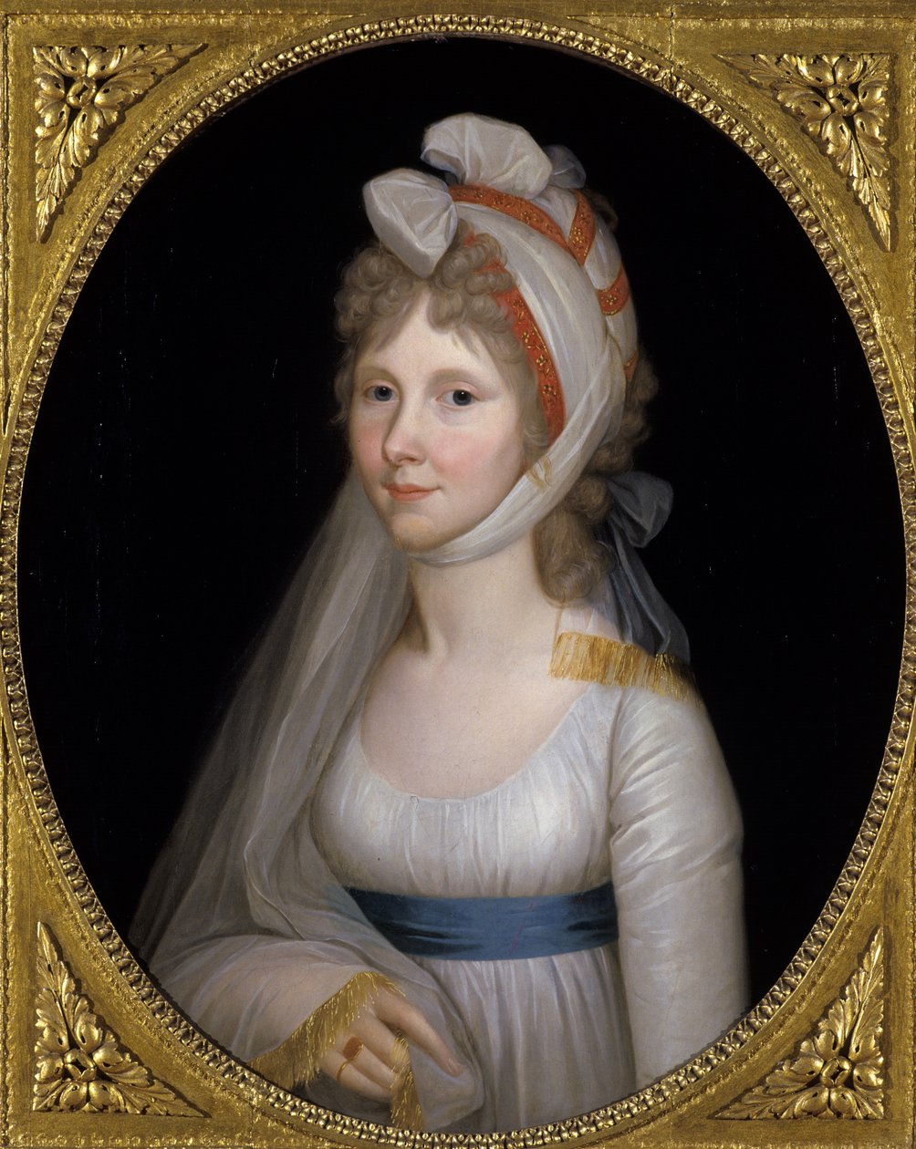 Auguste, perinnöllinen Hessen-Kasselin prinsessa, n. 1800 tekijältä Wilhelm Baettner