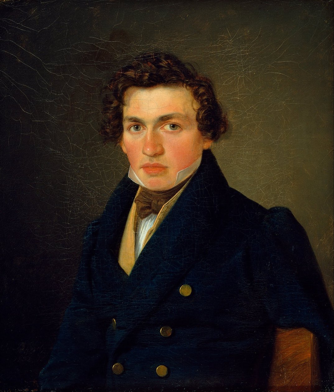 Nuoren miehen muotokuva. tekijältä Wilhelm Bendz