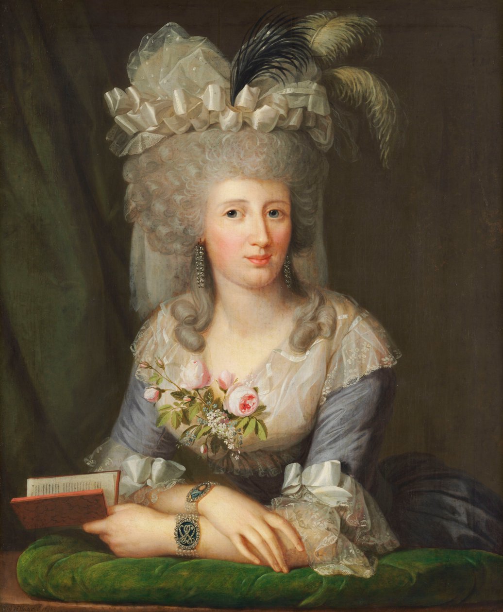 Karoline von Schlotheimin (1766-1847) muotokuva tekijältä Wilhelm Böttner