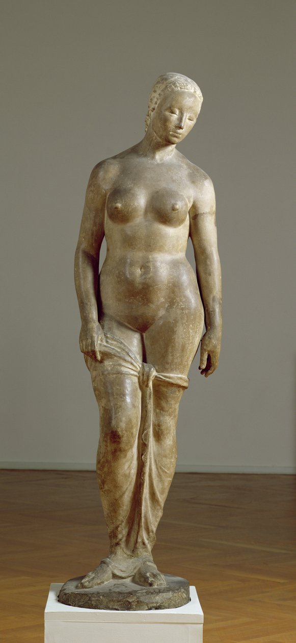 Suuri seisova hahmo, 1910-11 (kivi) tekijältä Wilhelm Lehmbruck