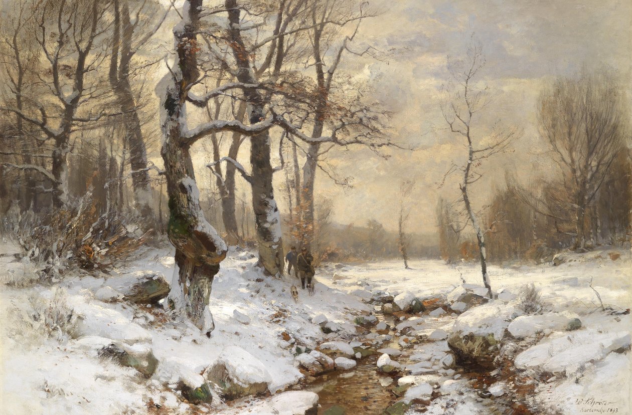 Jäger im Winterwald tekijältä Wilhelm Schröter