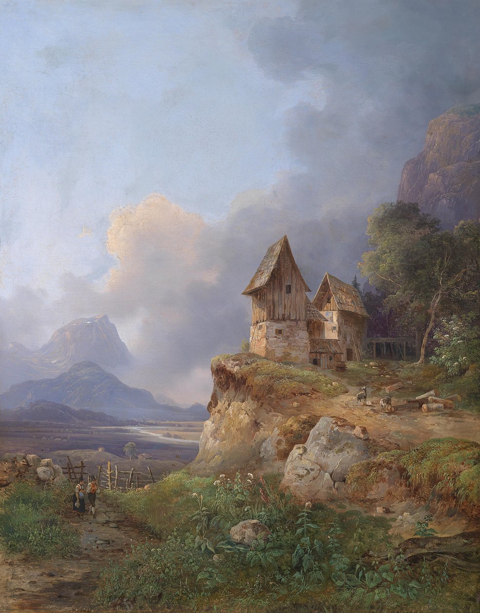 Weite Landschaft im Salzkammergut tekijältä Wilhelm Steinfeld