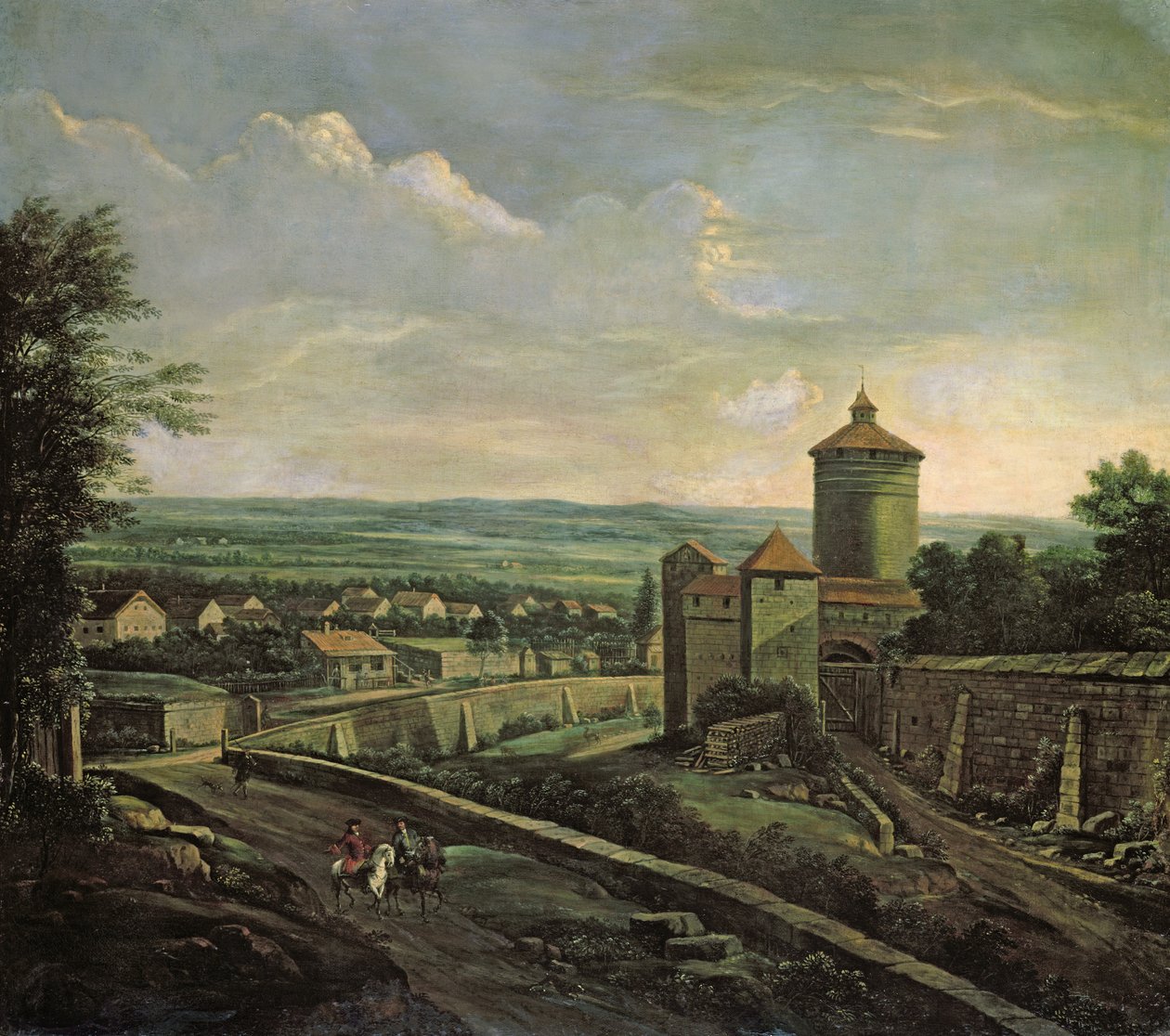 Näkymä Nürnbergiin, kesä tekijältä Wilhelm von Bemmel