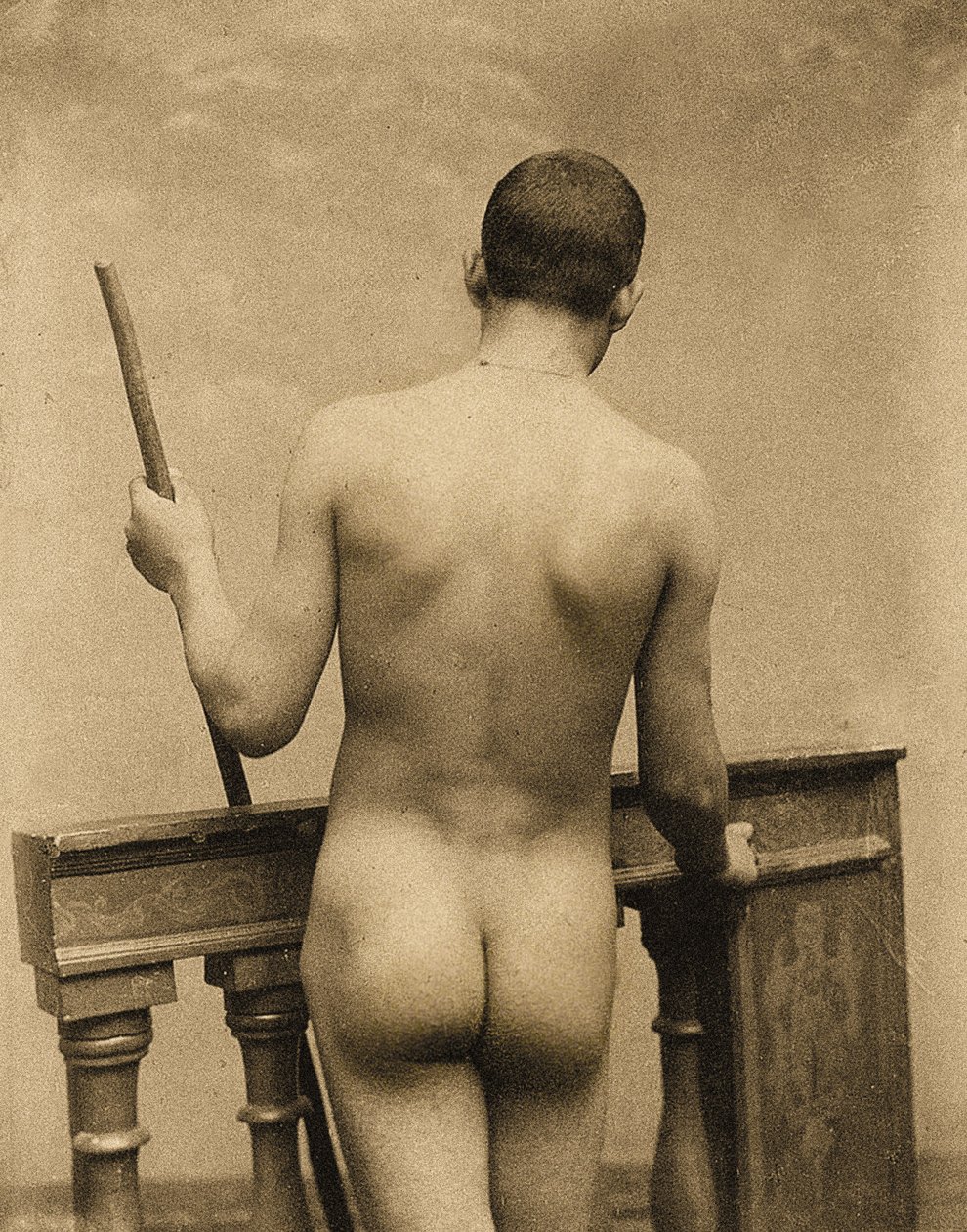 Tutkimus miesalastosta, Sisilia, C.1900 tekijältä Baron Wilhelm von Gloeden