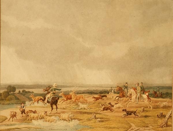Hirvieläinten metsästys tekijältä Wilhelm Alexander Kobell
