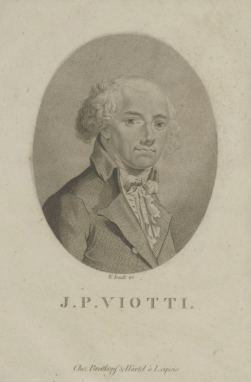 Muotokuva säveltäjä Giovanni Battista Viottista 1755-1824, n. 1800. tekijältä Wilhelm Arndt