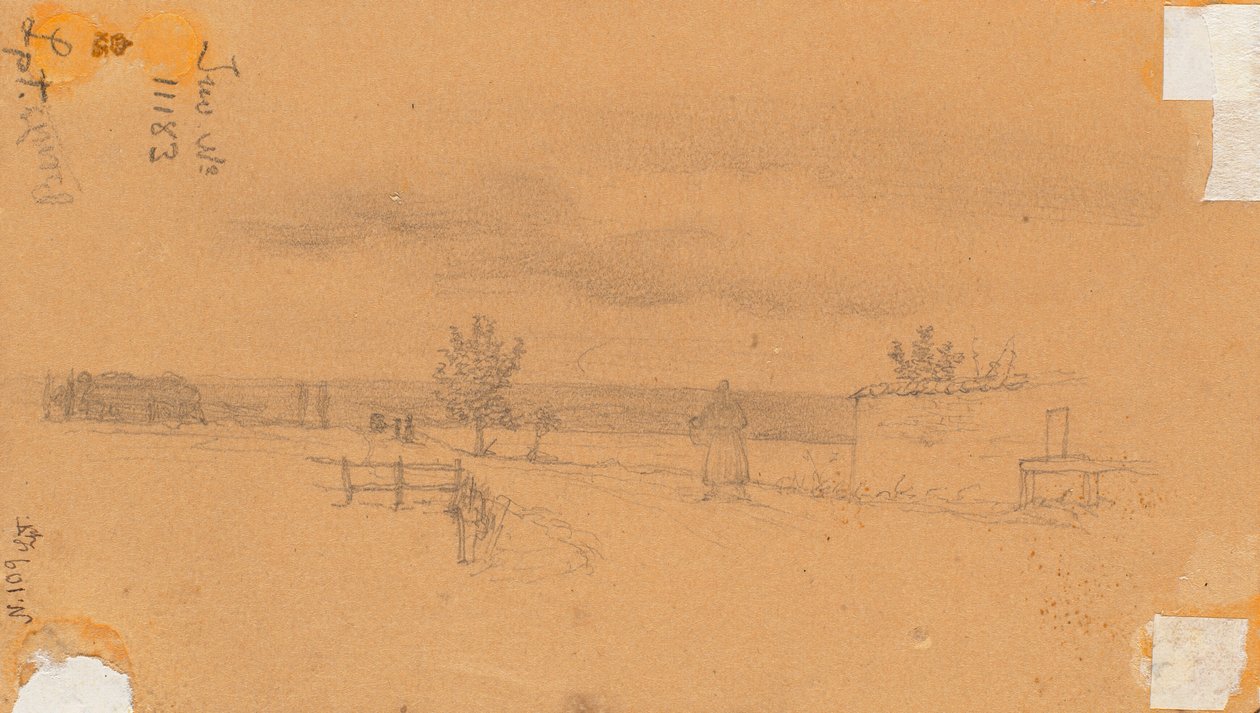 Landschaft mit gehender Figur tekijältä Wilhelm Bendz