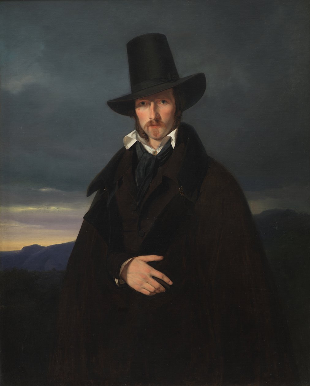 Saksalaisen taidemaalari Wilhelm von Kaulbachin muotokuva tekijältä Wilhelm Bendz