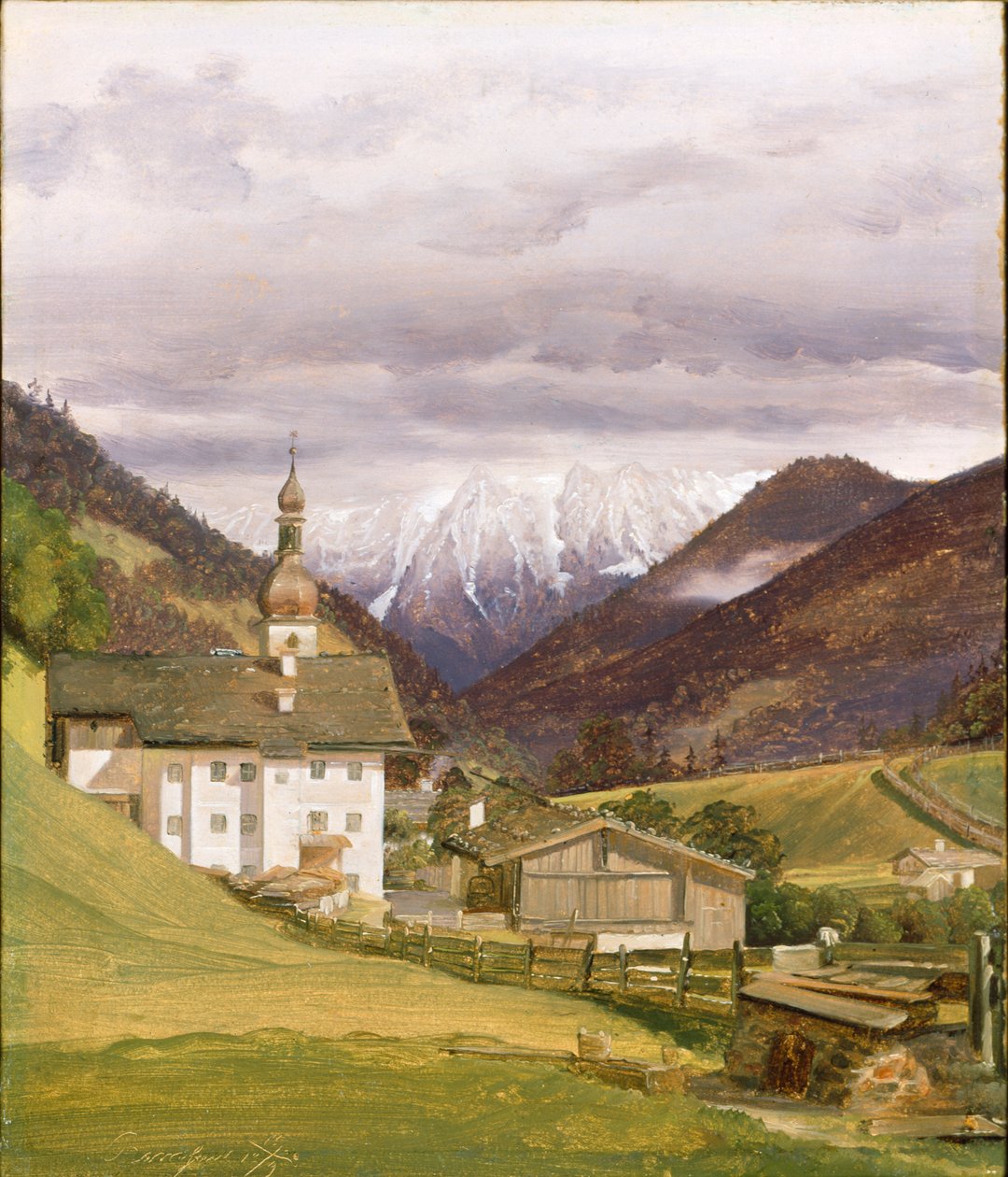Ramsaun kirkko, 1832 tekijältä Wilhelm Bendz