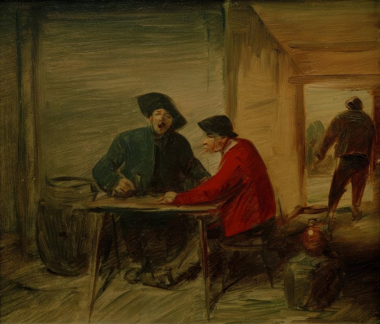 Maanviljelijöiden veistämistä tavernassa tekijältä Wilhelm Busch
