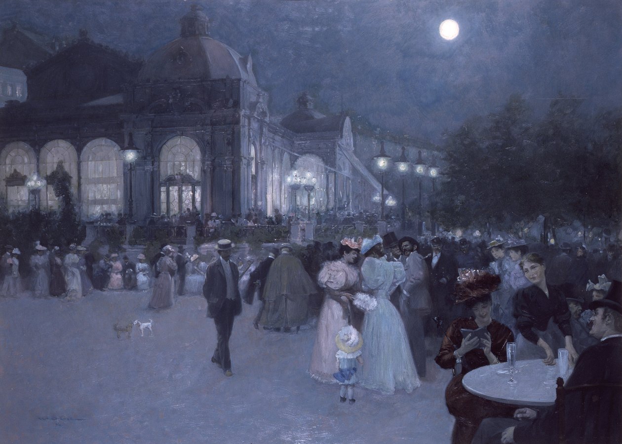Yökonsertti kaupunginpuistossa tekijältä Wilhelm Gause