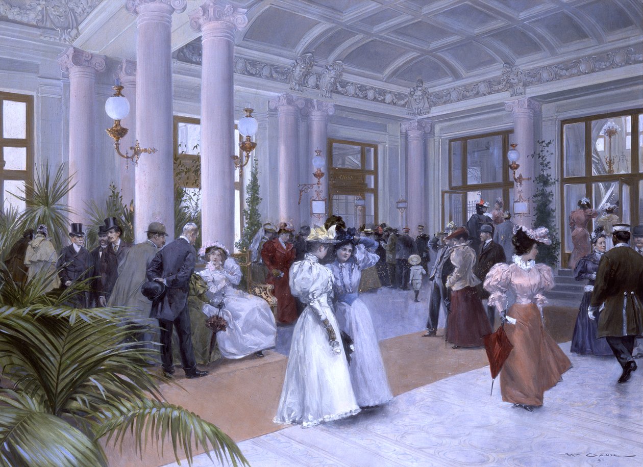 Das Vestibül des Kaiserbads (Keisarillisen kylpylän eteinen) tekijältä Wilhelm Gause