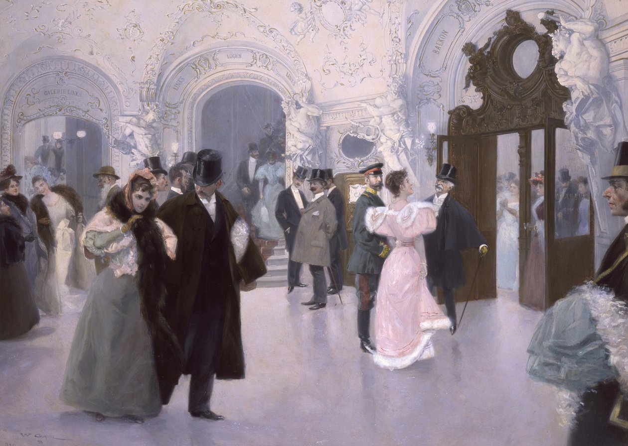 Teatteri-Vestibül (teatterin eteinen) tekijältä Wilhelm Gause
