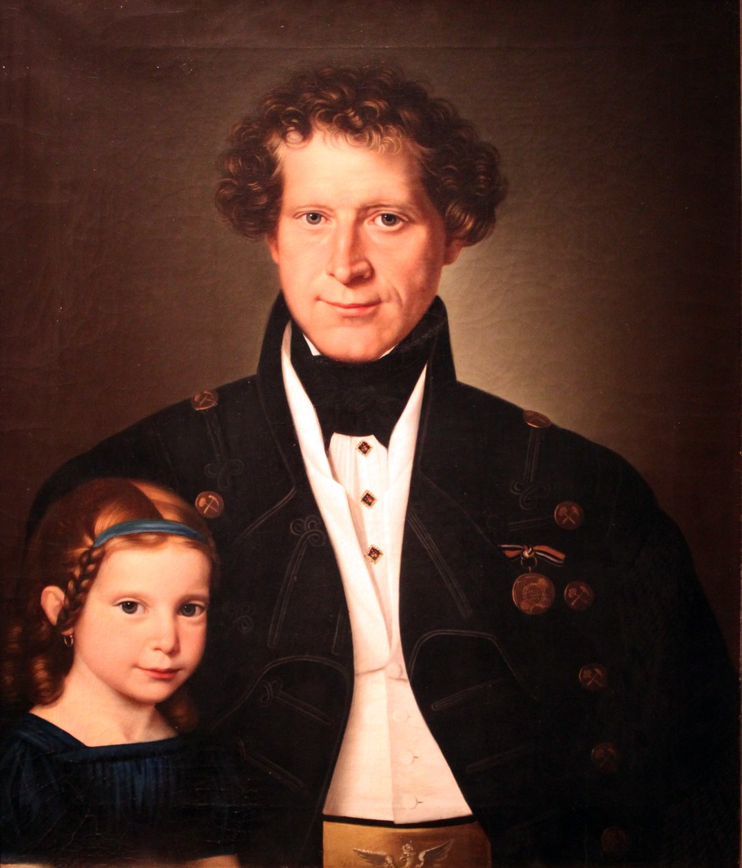 Sulattamomestari Ferdinand Zimmermann ja hänen tyttärensä Marie} tekijältä Wilhelm Gottfried Bauer