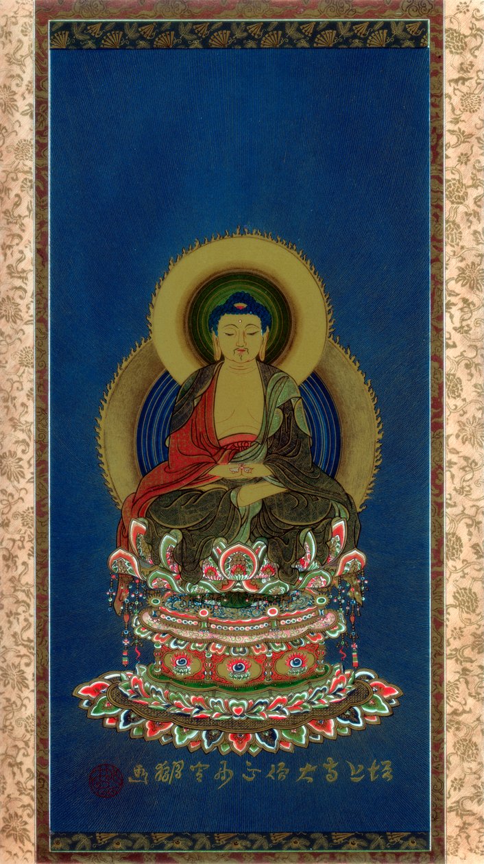 Amitabha, 1800-luvun alku 1886 tekijältä Wilhelm Greve