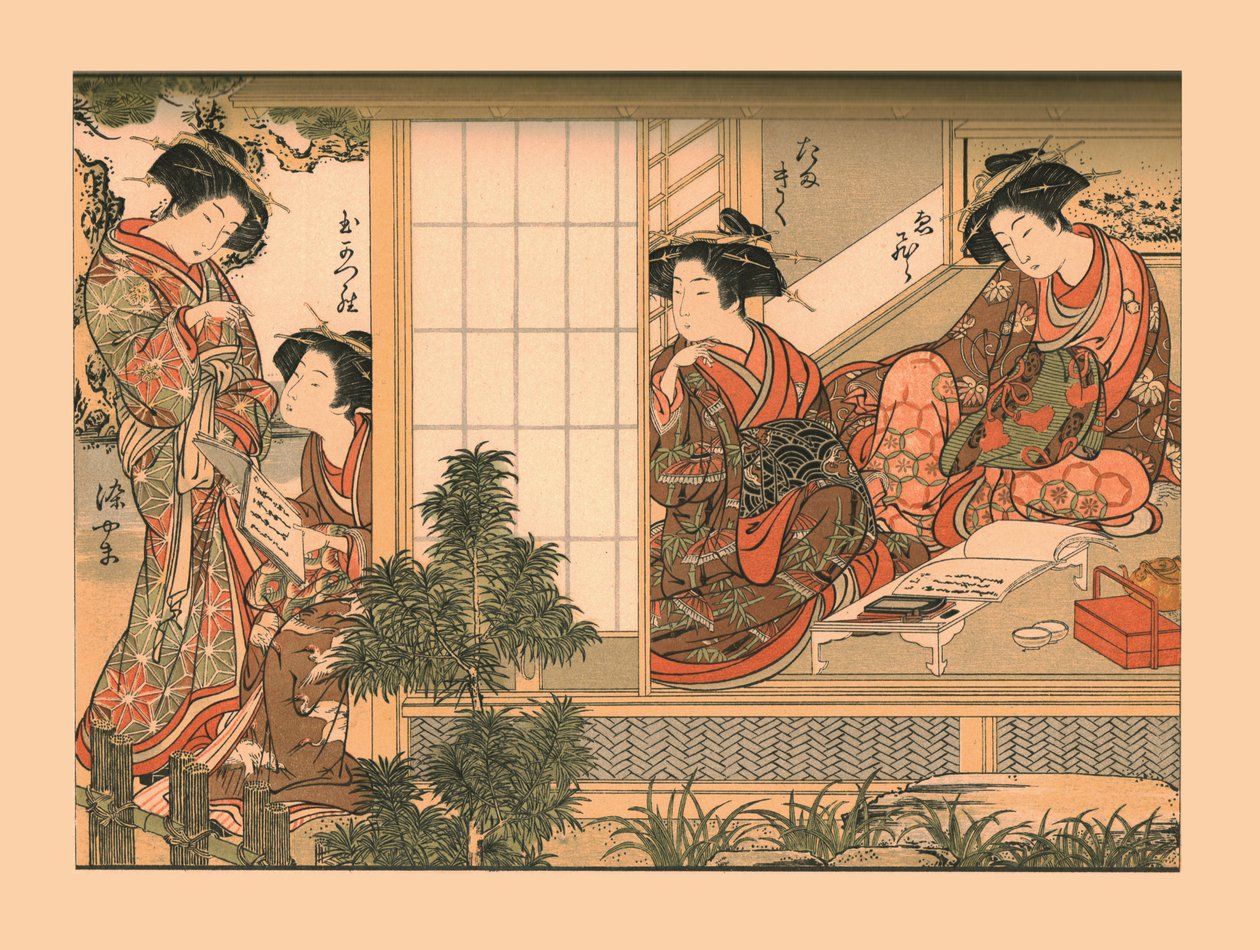 Japanilaiset kaunottaret, 1776, 1886 tekijältä Wilhelm Greve