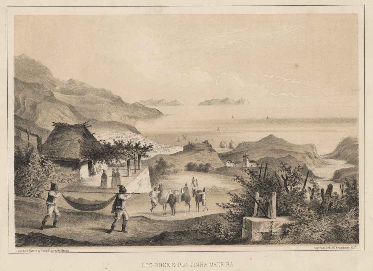 Loo Rock ja Pontinha Madeira, 1855 tekijältä Wilhelm Joseph Heine