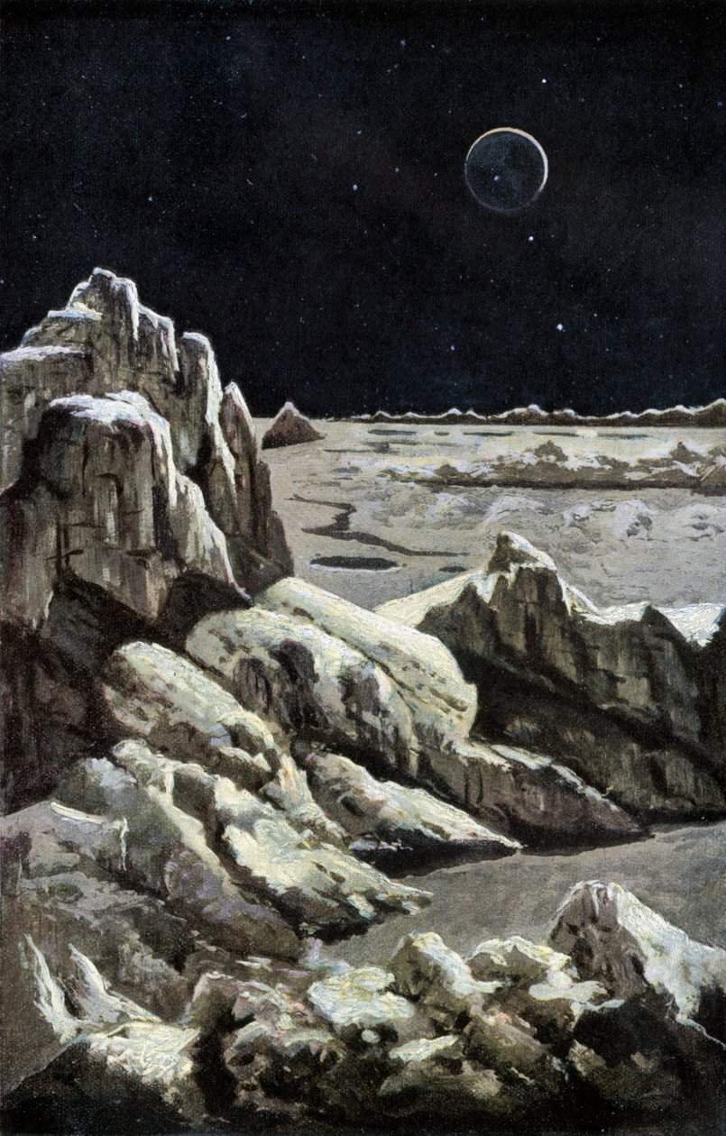 Kuumaisema, n. 1880 (kaiverrus) tekijältä Wilhelm Kranz