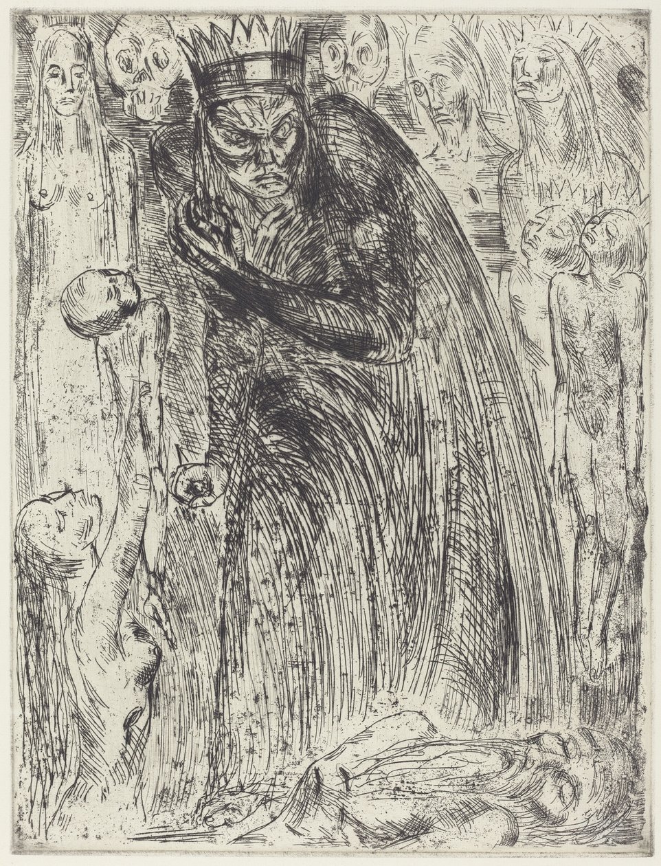 Macbeth V (Lady Macbethin visio) tekijältä Wilhelm Lehmbruck