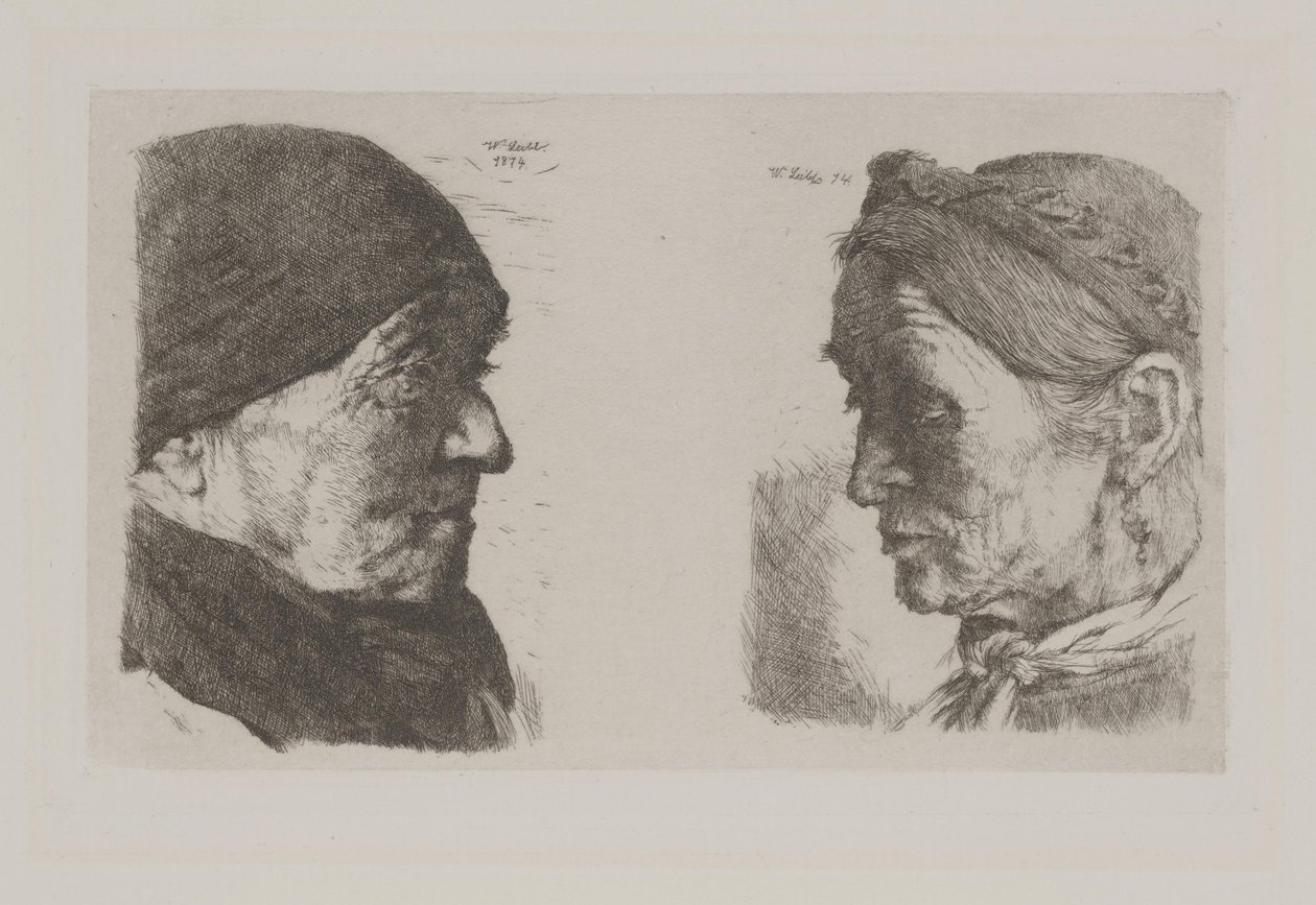Talonpoikapariskunta tekijältä Wilhelm Maria Hubertus Leibl