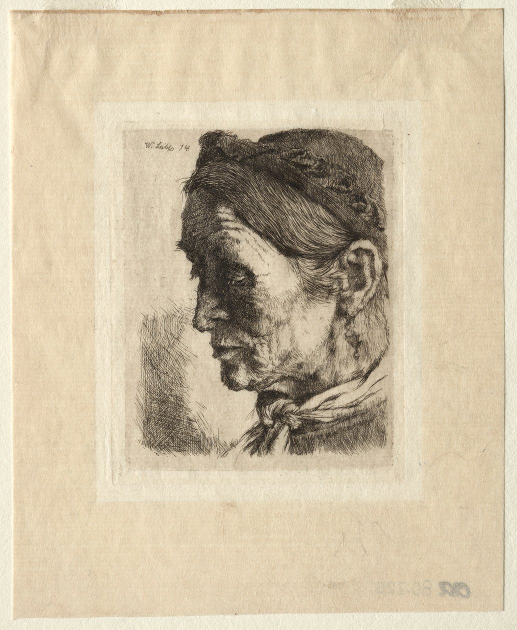 Talonpojan johtaja, 1874. tekijältä Wilhelm Maria Hubertus Leibl