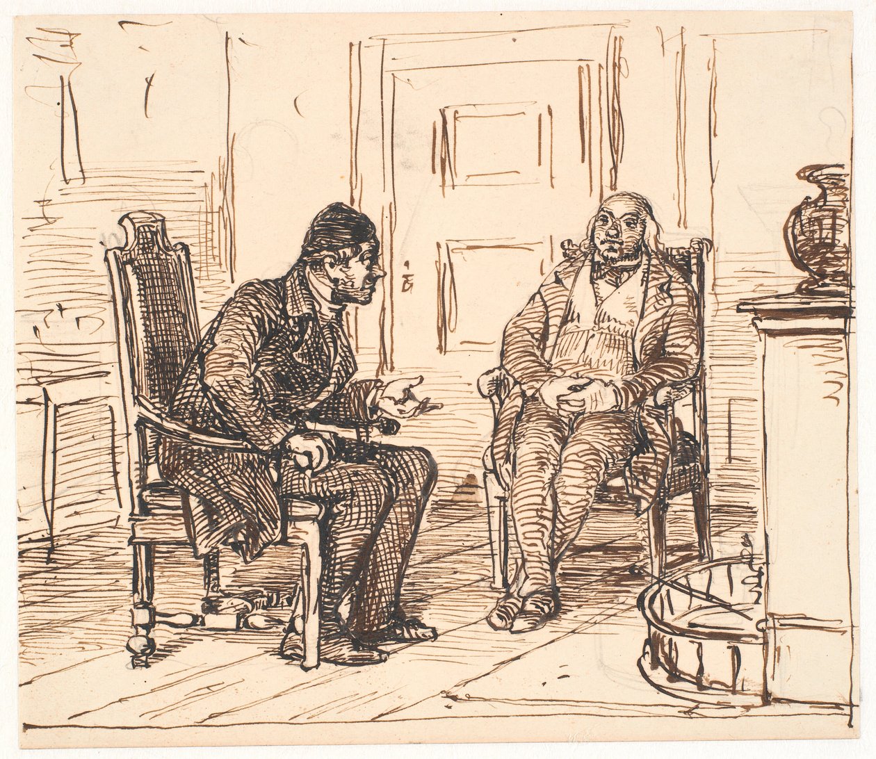 Keskustelu kahden velariteetin välillä tekijältä Wilhelm Marstrand