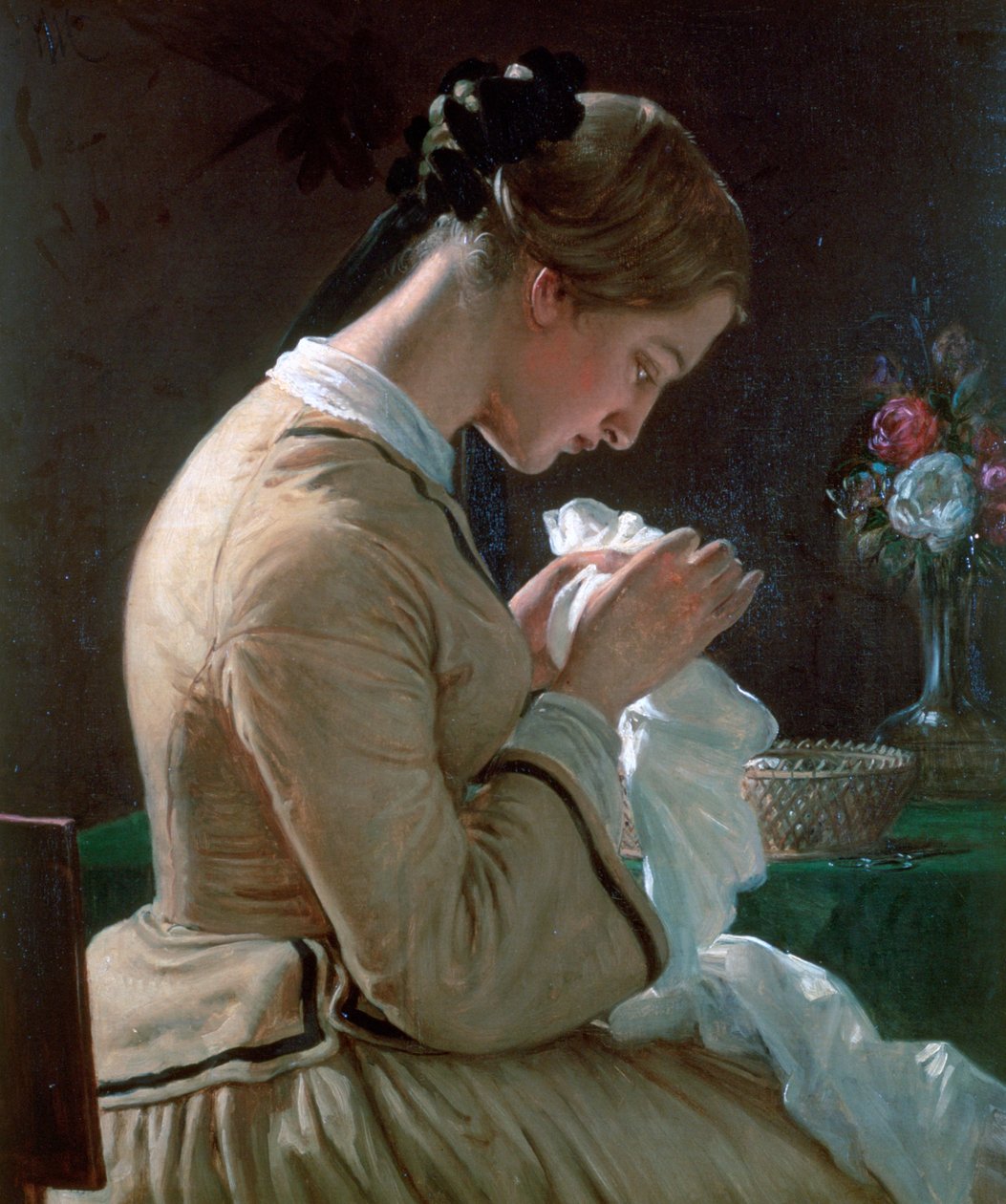 Thora Maria Borchin muotokuva, 1830-1873 tekijältä Wilhelm Marstrand