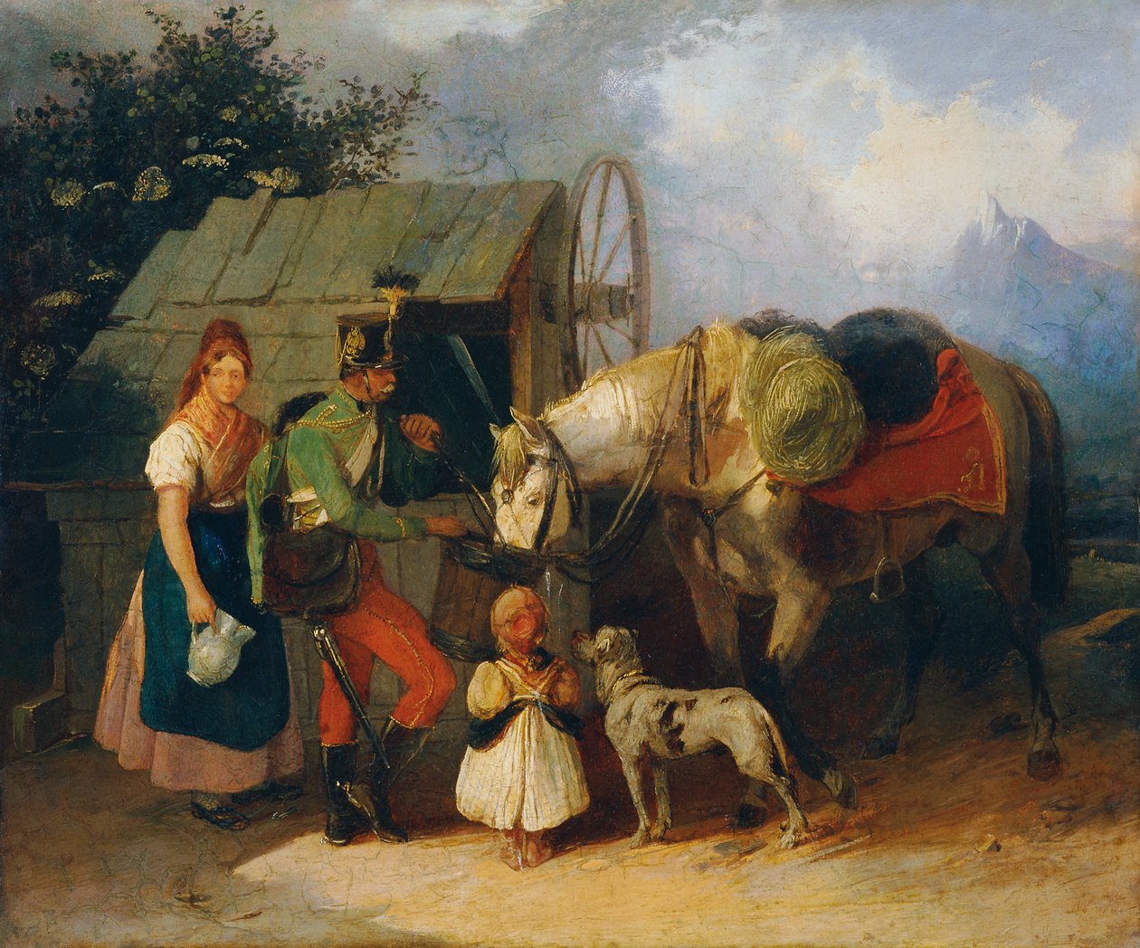 Husar am Brunnen tekijältä Wilhelm Richter