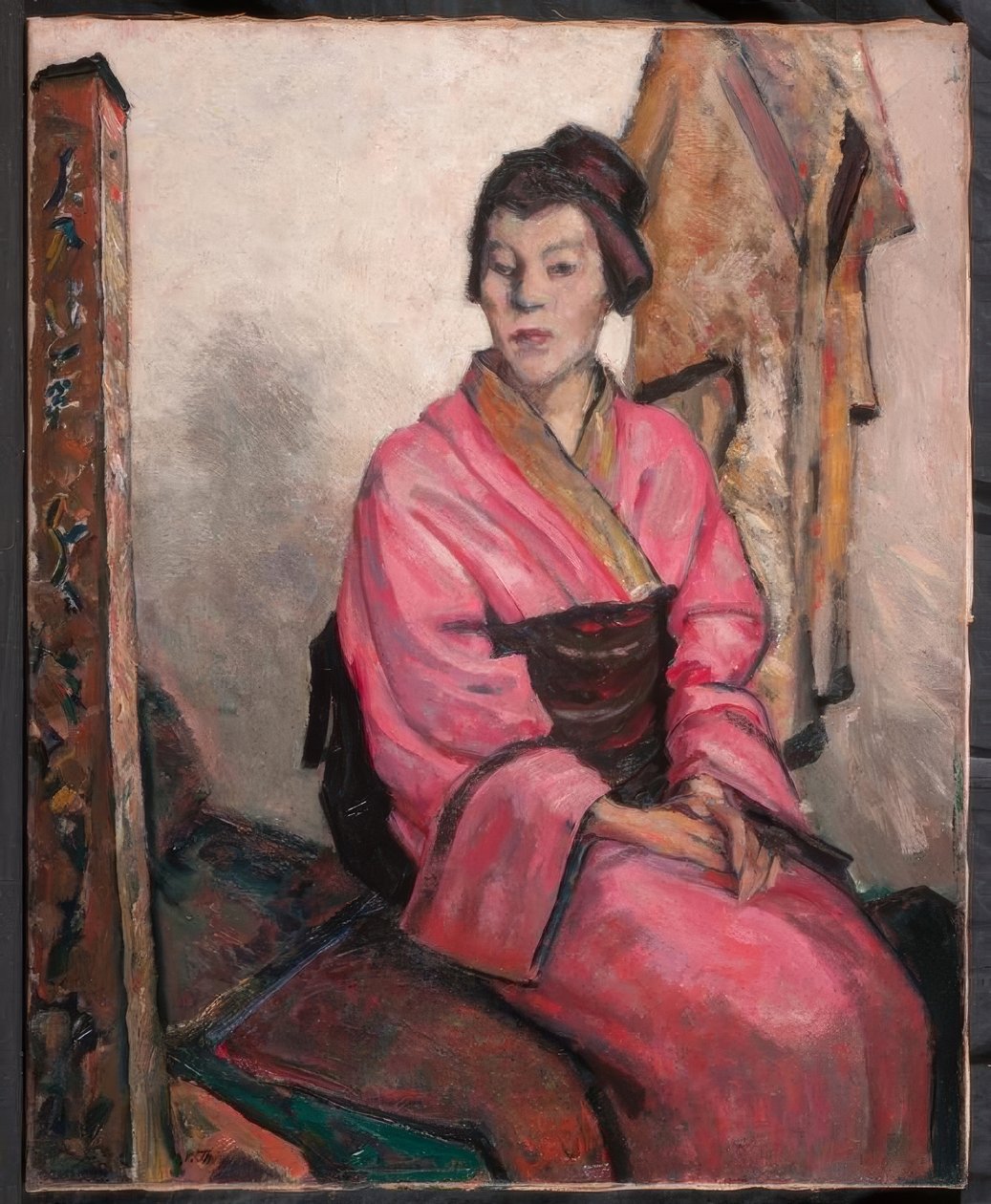 Nainen kimonossa tekijältä Wilhelm Thöny