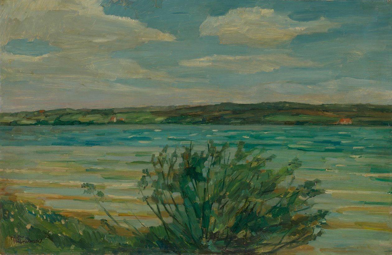Starnberginjärven rannalla tekijältä Wilhelm Trübner