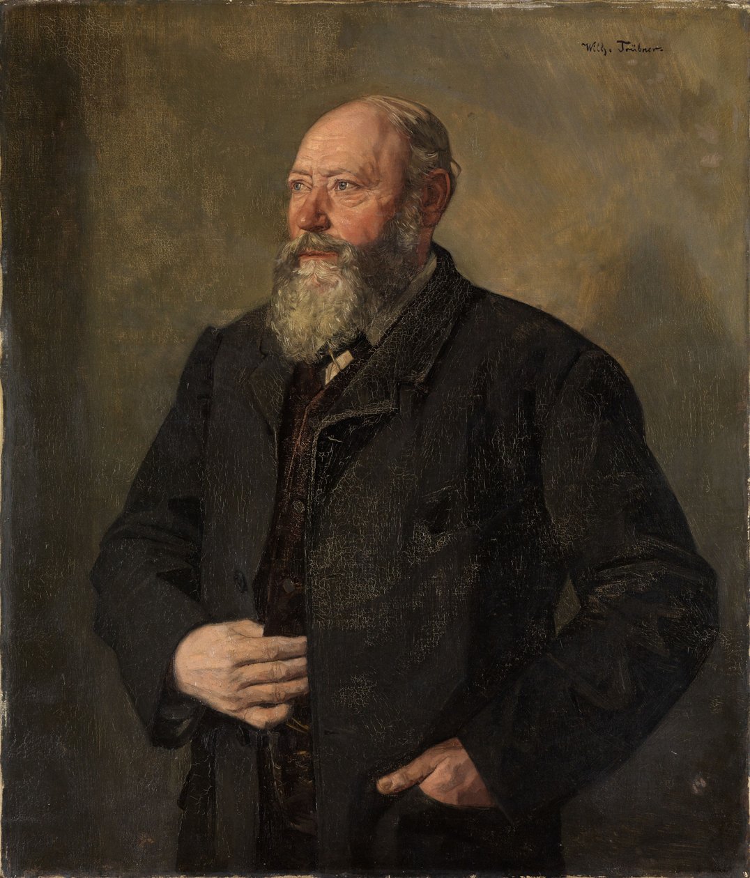 Oluenpanija Eisenhartin muotokuva, lisänimeltään "Der Mächer" tekijältä Wilhelm Trübner