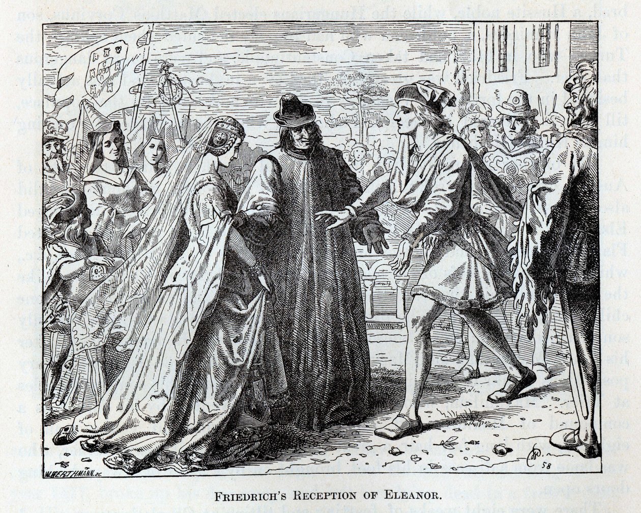 Friedrichin Eleanorin vastaanotto, 1882 tekijältä Wilhelm Werthmann