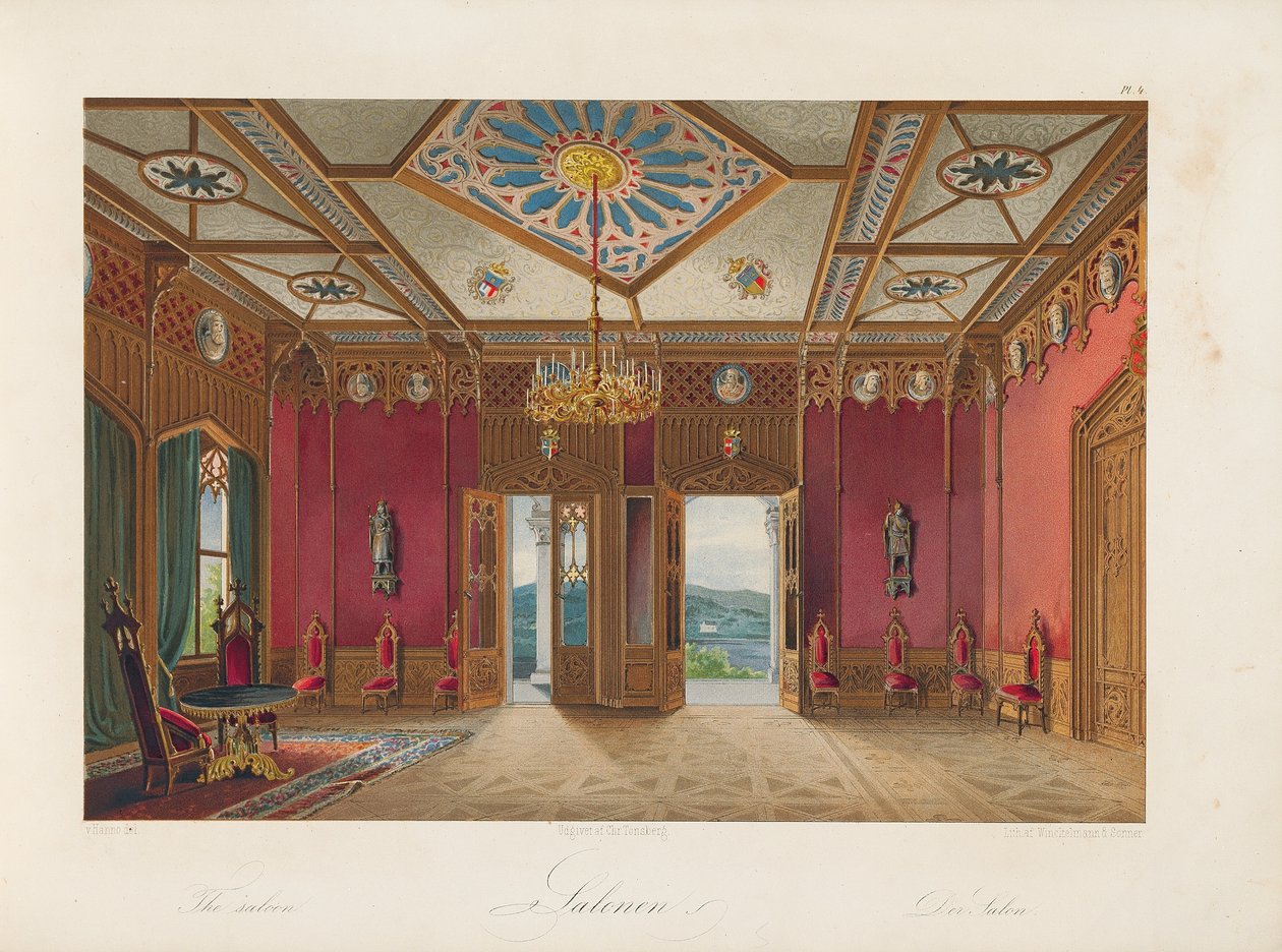 Oscarshal Saloon, 1852 tekijältä Wilhelm von Hanno